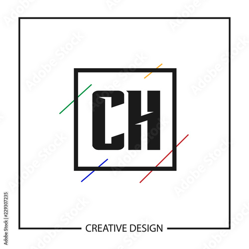 Initial Letter CH Logo Template Design