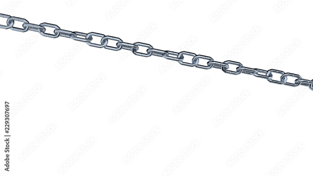 One Metal Chain with dark links One Metal Chain with dark links