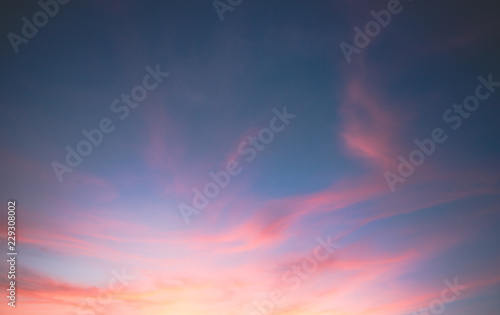 Beautiful pastel cloudy sunset © AARTI