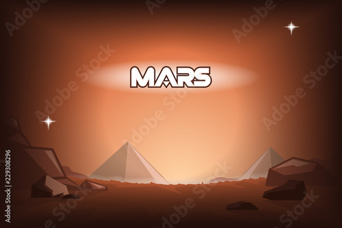 Pyramids on Mars.