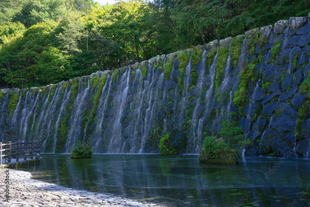 山中湖花の都公園　明神の滝