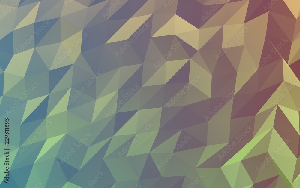 Abstract triangle geometrical green background. Geometric origami style with gradient. 3D illustration Abstract triangle geometrical green background. Geometric origami style with gradient. 3D illustration