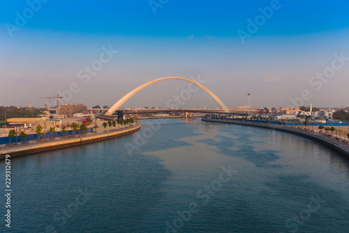 Tolerance Bridge in Dubai city, UAE