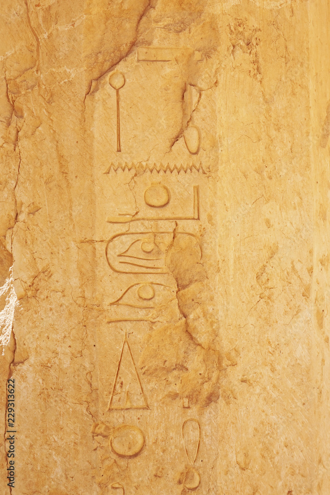 hierroglyph in Temple of Hatshepsut