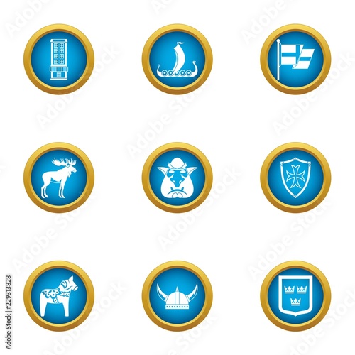 Viking icons set. Flat set of 9 viking vector icons for web isolated on white background Free Download Viking icons set. Flat set of 9 viking vector icons for web isolated on white background - GFXLoad