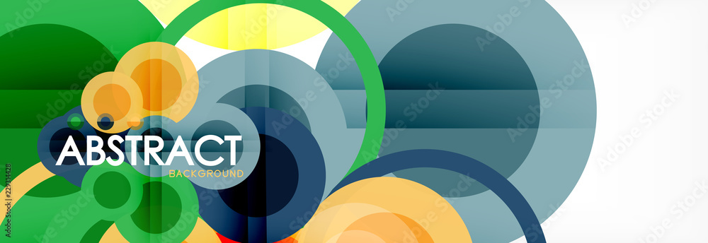 Circle composition abstract background Circle composition abstract background