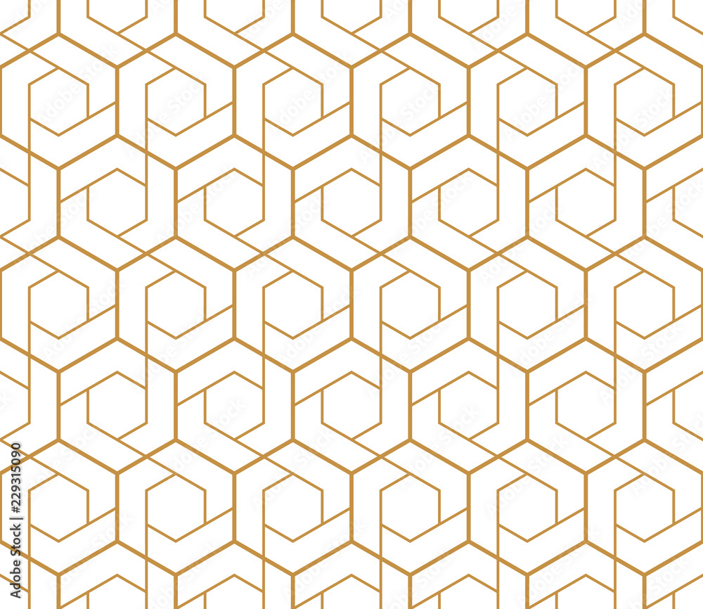 The geometric pattern with lines. Seamless vector background. White and gold texture. Graphic modern pattern. Simple lattice graphic design The geometric pattern with lines. Seamless vector background. White and gold texture. Graphic modern pattern. Simple lattice graphic design