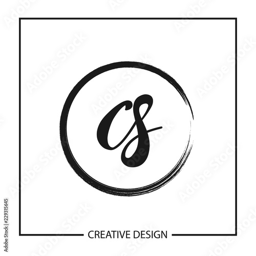 Initial Letter CS Logo Template Design