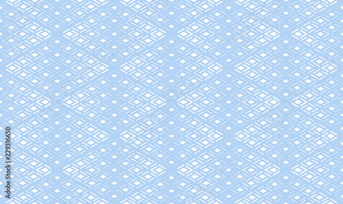 Abstract geometric pattern. Seamless vector background. White and blue halftone. Graphic modern pattern. Simple lattice graphic design