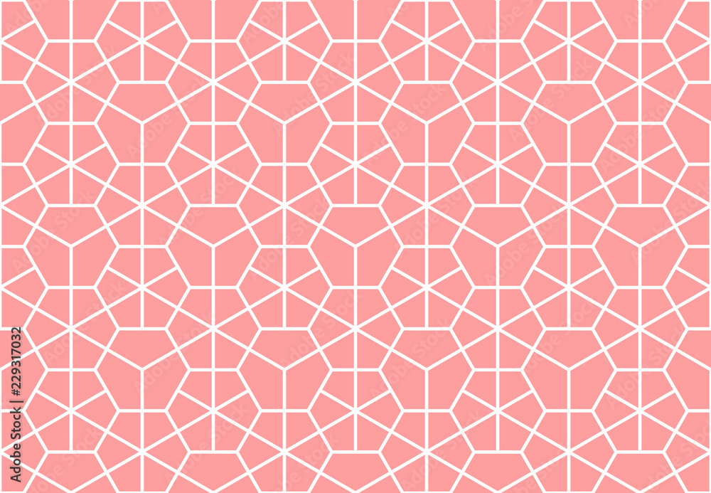 The geometric pattern with lines. Seamless vector background. White and pink texture. Graphic modern pattern. Simple lattice graphic design The geometric pattern with lines. Seamless vector background. White and pink texture. Graphic modern pattern. Simple lattice graphic design