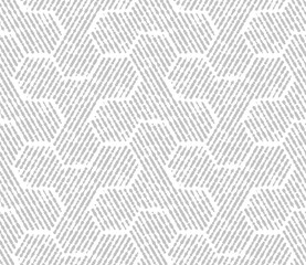 Deken met foto 3D patronen Abstract lijnenspel in grijs en wit  © ELENA