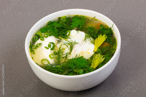 Spring sorrel soup