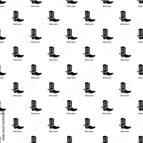 Boot spurs pattern vector seamless repeating for any web design