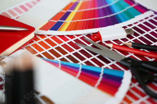 Color print of pantone statistics offset