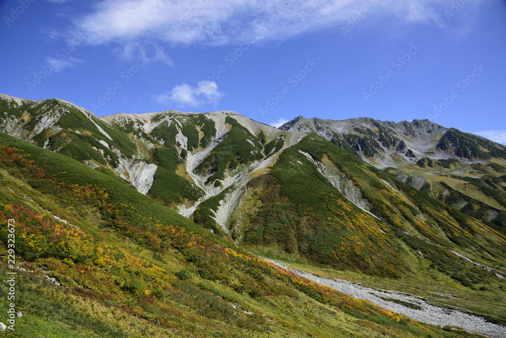 Tateyama mountain of autumn