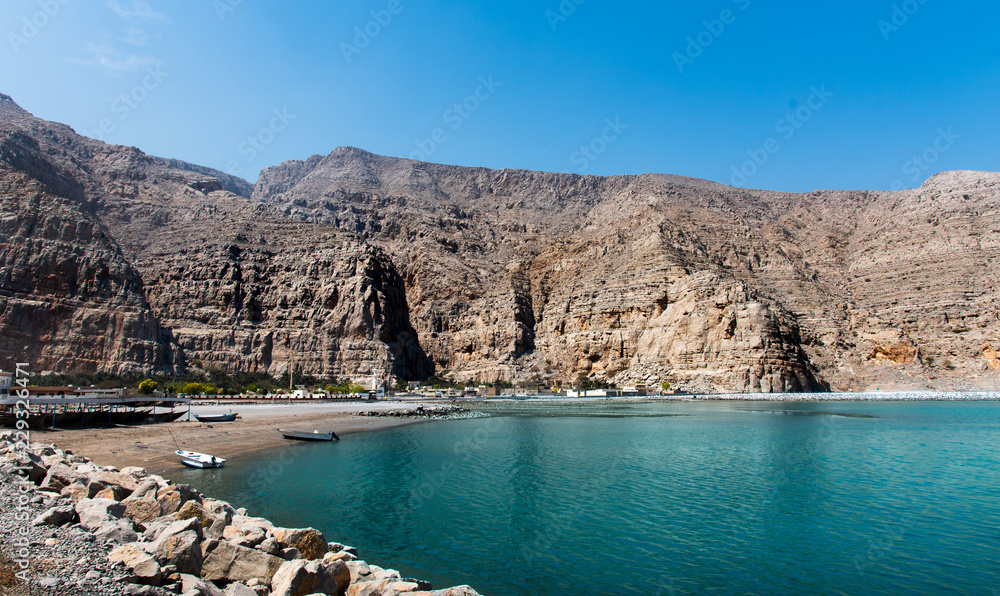 Fjords of Musandam near Khasab in Oman