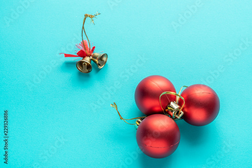 Christmas Bells and red balls photo