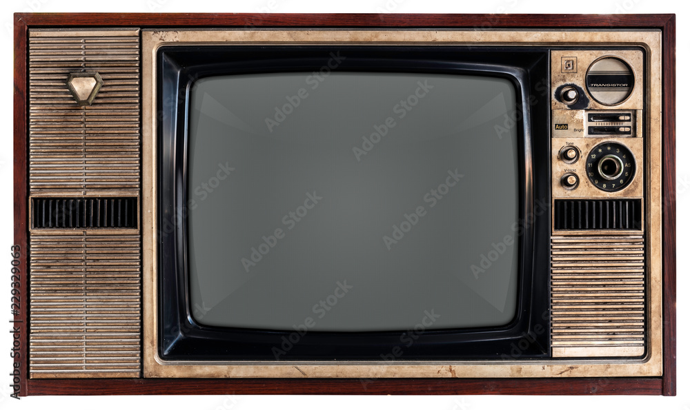 Old TV with black screen. Include TV Screen Texture Old TV with black screen. Include TV Screen Texture