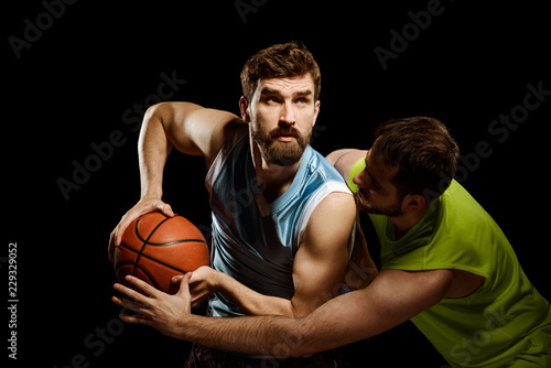 Two men playing basketball © yuriygolub