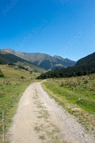 Road to Montgarri in the valley of Aran