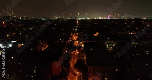 Aerial of Ridgewood Queens and Fireworks photo