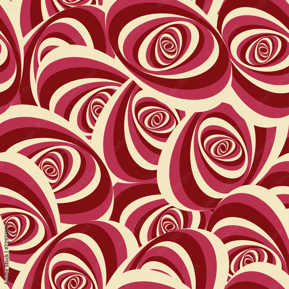 stylized roses bouquet seamless pattern in red ivory shades stylized roses bouquet seamless pattern in red ivory shades