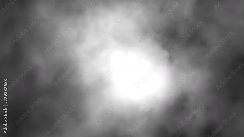 Heavy fog time lapse against a black background. Heavy fog time lapse against a black background.