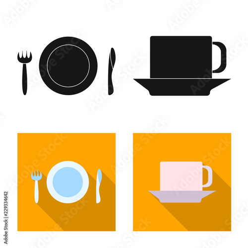 Isolated object of airport and airplane icon. Set of airport and plane stock vector illustration.