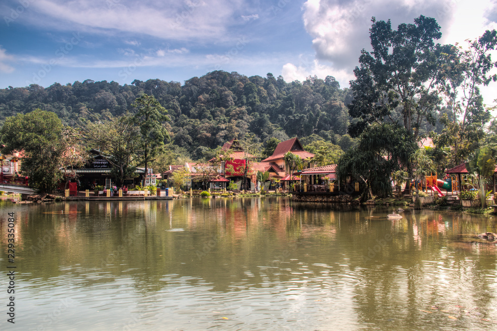 Naklejka premium The Oriental Village on Langkawi island in Malaysia