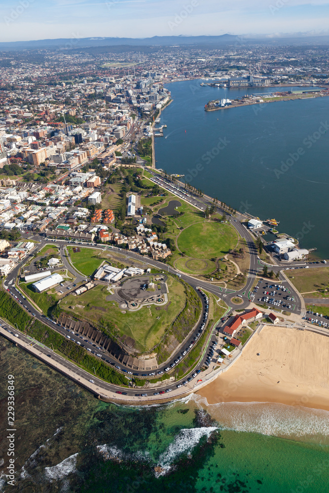 Fort Scratchley and Newcastle Harbour Hunter River Newcastle New South Wales Australia