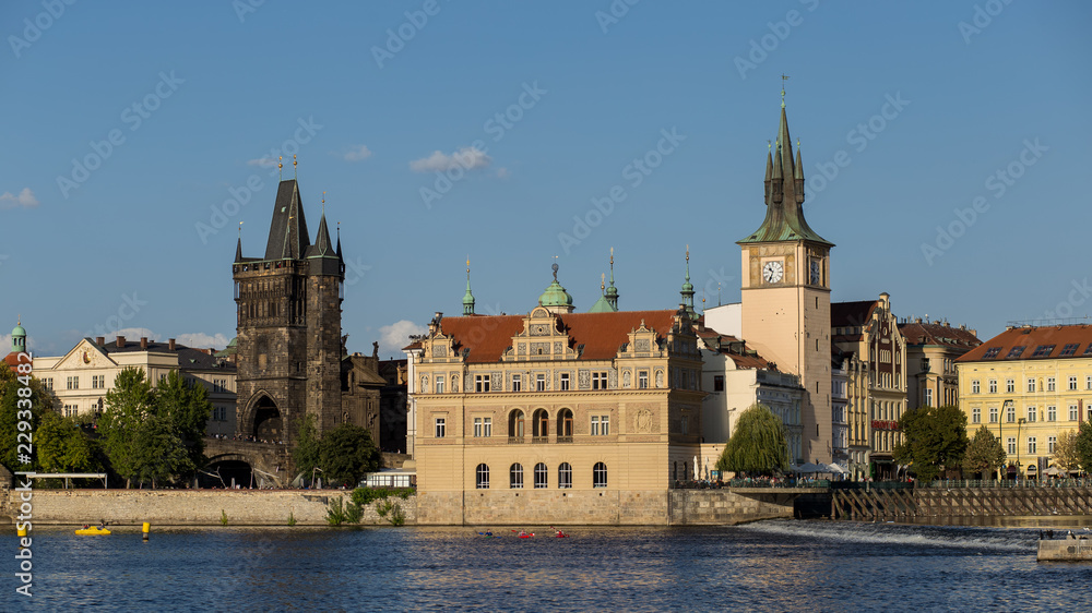 embankment of the city of Prague