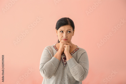 Portrait of thoughtful matu...