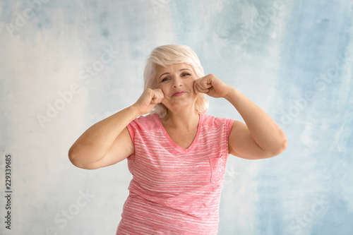 Funny portrait of mature wo...