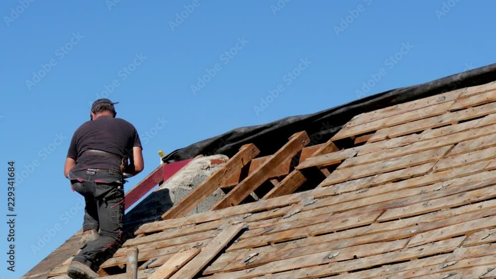 carpenter working on the roof carpenter working on the roof