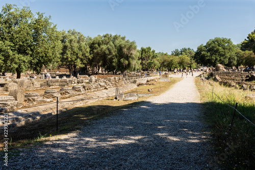 view of the ruins of Olympia