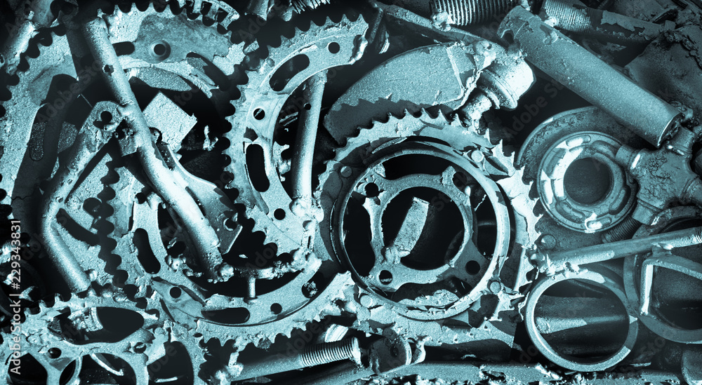 Fototapeta premium Sucatas de metal