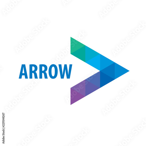 Abstract business logo icon design template with arrow