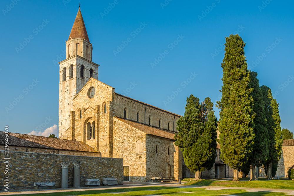 View at the Basilica of Santa Maria Assunta in Aquileia - Italy