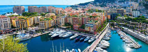 Panorama of Monaco from a height..
