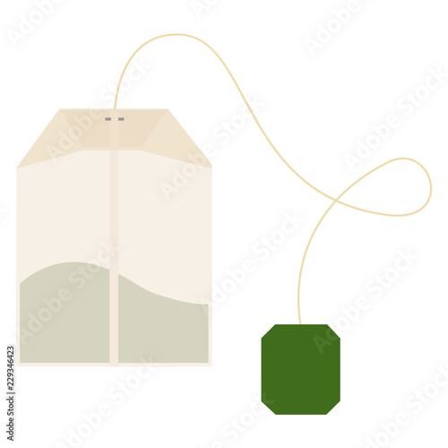 Teabag vector label