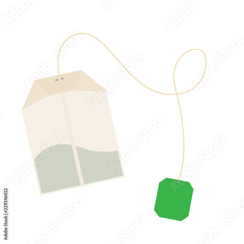 Teabag vector label