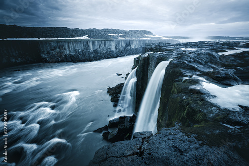 Image of famous Selfoss cascade. Location place Vatnajokull National Park, Iceland, Europe.