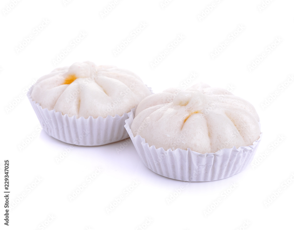 steamed dumpling, steamed stuff bun on white steamed dumpling, steamed stuff bun on white