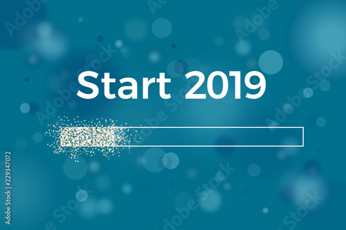 Start 2019 New Year Loading Bar