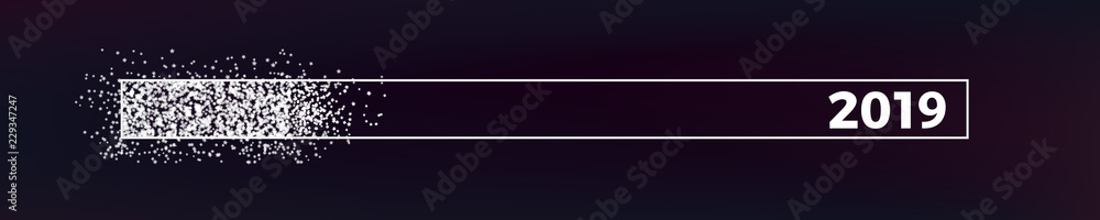 Banner Silber Ladebalken Glitzer Banner Silber Ladebalken Glitzer