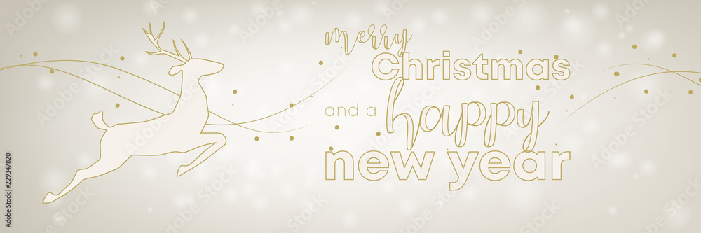 Obraz premium schillernder und festlicher Banner zu Weihnachten und Neujahr