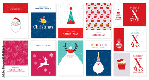 Vector Christmas Greeting Cards 1