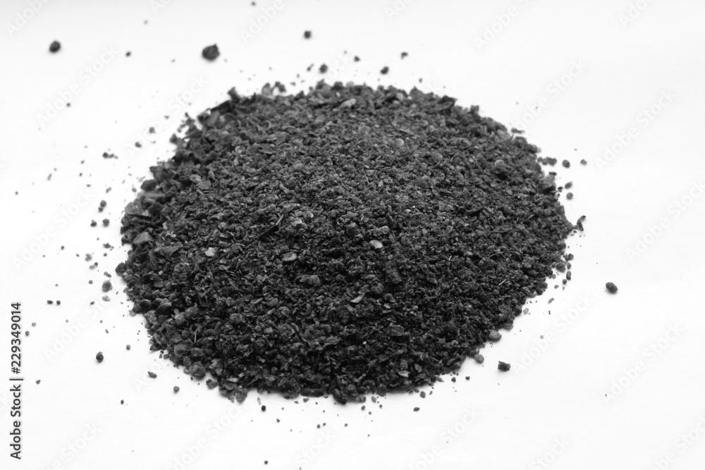 Red paprika on white background in black and white. Red paprika on white background in black and white.