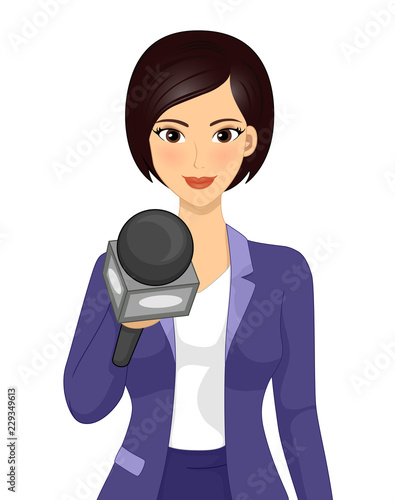 Girl Reporter Interview Ill...
