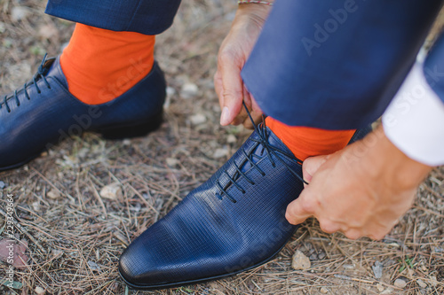 Les chaussures du marié